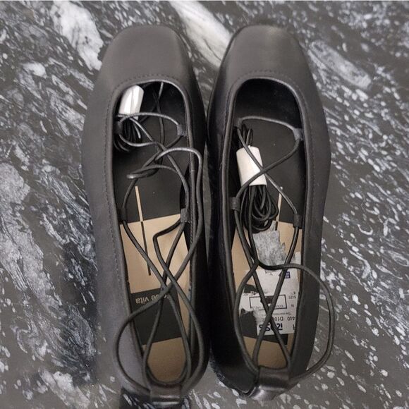 BRAND NEW DOLCE VITA RYDER  LEATHERC LACE UP BALLET FLATS - Picture 12 of 16